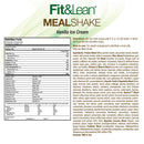 FIT & LEAN PROTEIN FAT BRUNING MEAL REPLACEMENT VANILLA ICE