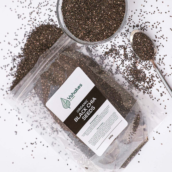 Organic Black Chia Seeds 340g | Vitallea | Superfoods